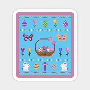 Easter Spring Knit Magnet