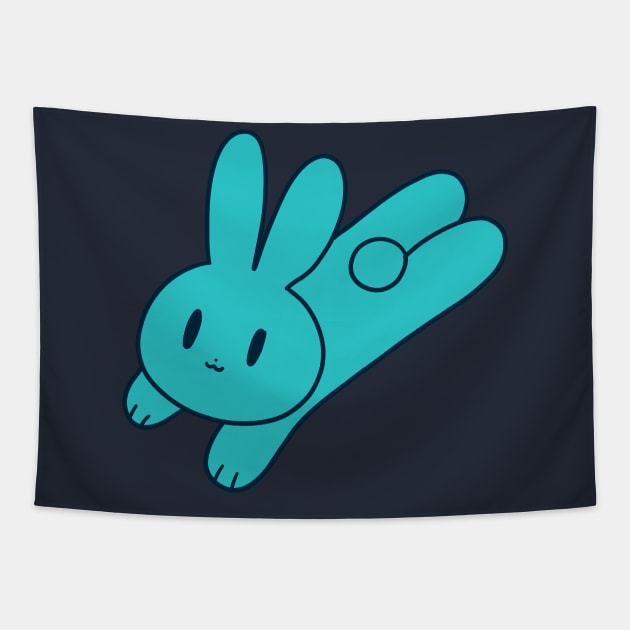 Blue Bunny Tapestry by saradaboru