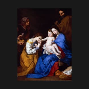 The Holy Family with Saints Anne and Catherine of Alexandria by Jusepe de Ribera T-Shirt