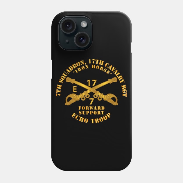 7th Sqn 17th Cav Regt - Echo Trp - Iron Horse Phone Case by twix123844