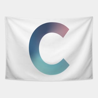 Gradient Letter C Initial Alphabet Tapestry