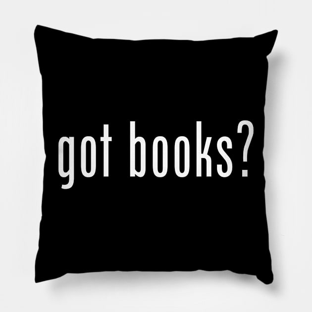 Got books? Pillow by mikevotava