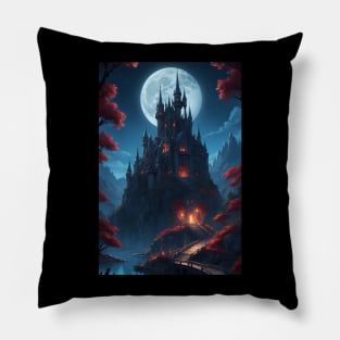 Horror castle Pillow