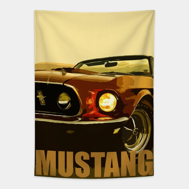 MUSTANG Tapestry by HSDESIGNS