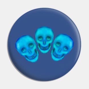 Triplet halloween spooky skull look at your eyes Pin