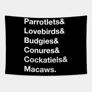 Parrot Helvetica Tapestry