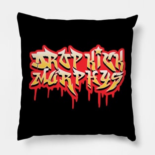 drop kick murphys wild style Pillow