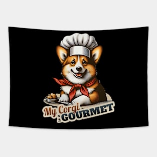 Corgi Chef Tapestry