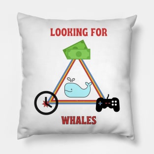 Looking for whales Pillow