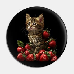 Cat Strawberry Themed-Party Pin