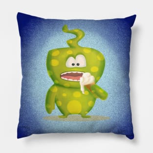 cute  green monster Pillow