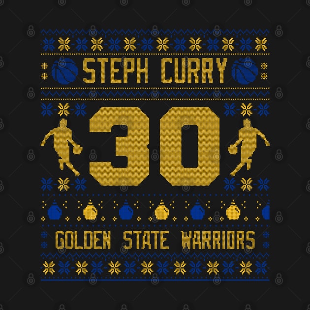 Steph Curry Ugly Sweater Pattern by mia_me