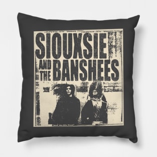 vintage 70s siouxsie and the banshees bootleg Pillow