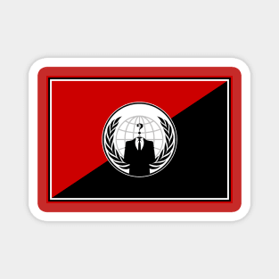 Anonymous (Anarchist Flag) Magnet