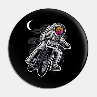 Astronaut Motorbike HEX Coin To The Moon Crypto Token Cryptocurrency Wallet Birthday Gift For Men Women Kids Pin