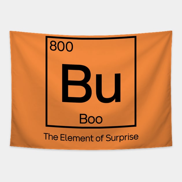 Boo, the Element of Surprise // Funny Chemistry Halloween Tapestry by SLAG_Creative