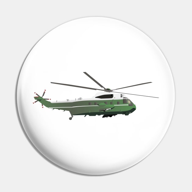 Marine One Helicopter Pin by NorseTech