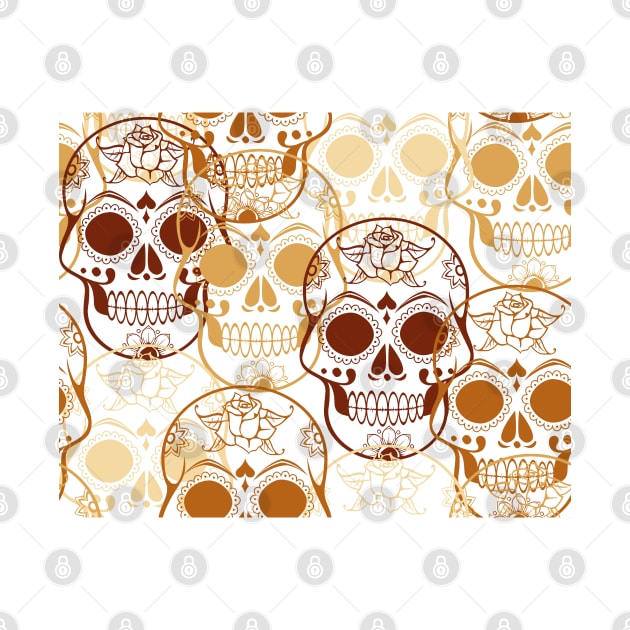 Halloween Sugar Skulls by justrachna