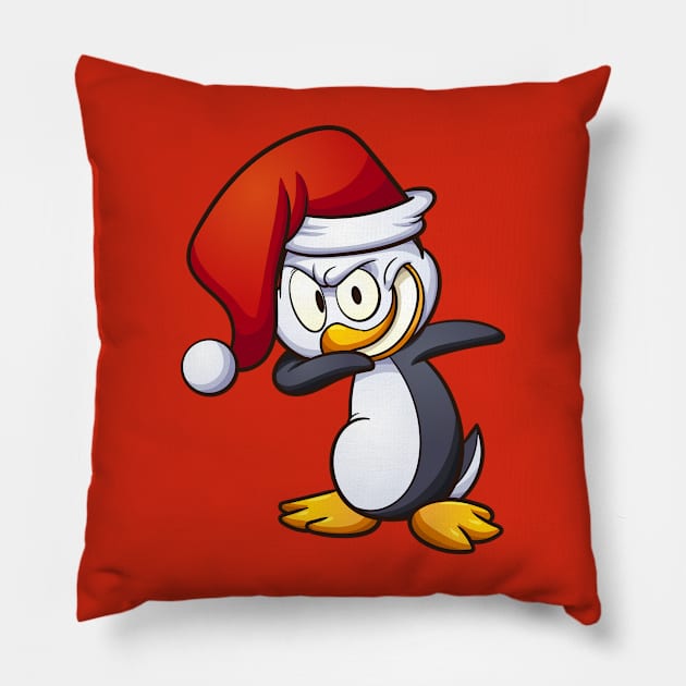 Dabbing bird Christmas gift Pillow by TeeGuarantee