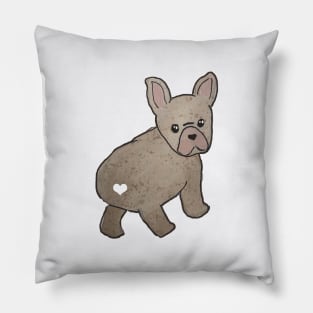 Dont buy adopt cute pug puppy watercolor Pillow