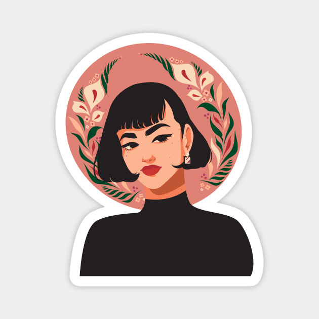 Fleur Magnet by Natalie Shaw Illustration