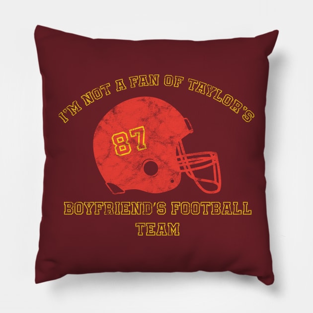 Swift Kelce Anti Football Affair Part Dhà-dheug (12) Distressed Pillow by YOPD Artist