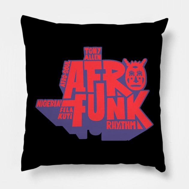 Afro Funk Music Pillow by Boogosh