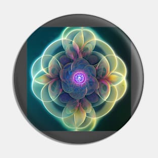 Sacred Geometry Flower Pin