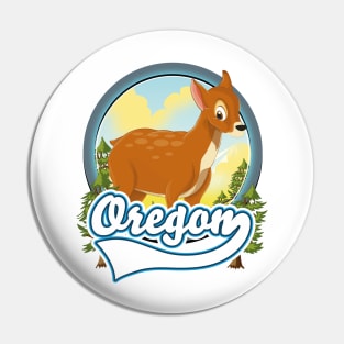 Oregon Travel logo Pin