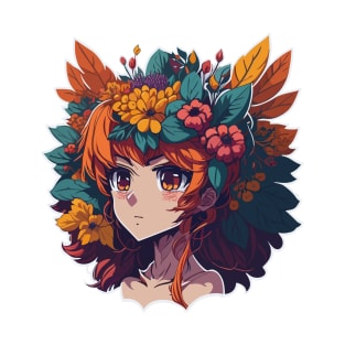 Floral Crown Girl T-Shirt
