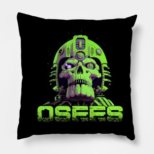 Music Face And Green Color Pillow