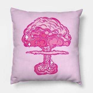Barbenheimer Mushroom Cloud Nuclear Bomb Pillow