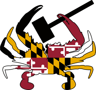 Maryland Crab Flag with Mallet Magnet