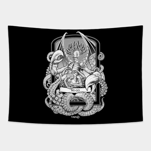 Lovecraft Mi-Go Tapestry by EmptyIs