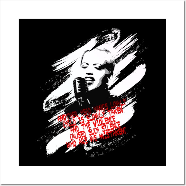 Dolores O'Riordan. Zombie Lyrics | Framed Art Print