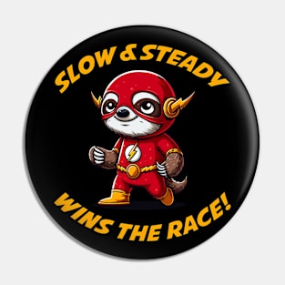 Slow & Steady Wins the Race | Sloth | Hero | Comics | Pop Culture Pin