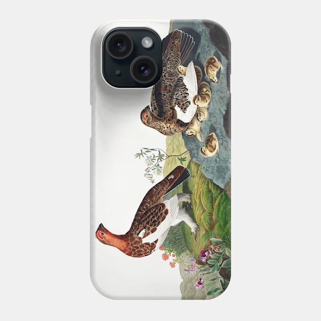 Willow Grouse, or Large Ptarmigan from Birds of America (1827) Phone Case by WAITE-SMITH VINTAGE ART