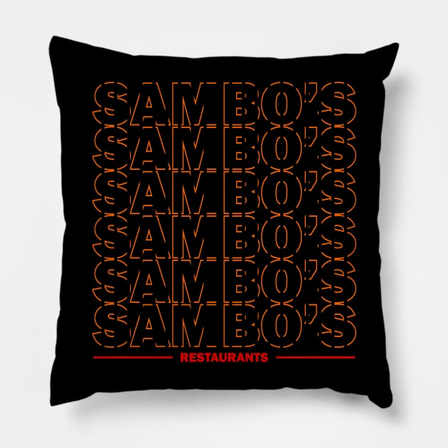 SAMBO'S 3 Pillow by MufaArtsDesigns