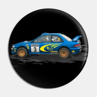 Rally winning Richard Burns S6 WRC GC8 22b Car Pin