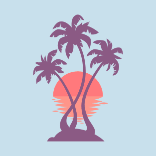 3 Palm Sunset T-Shirt