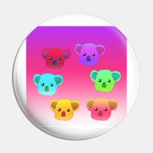 Winter Koalas - Pink/Purple Pin