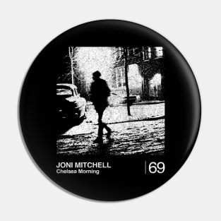 Joni Mitchell / Minimalist Graphic Artwork Design Pin