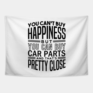 Happiness is car parts Tapestry