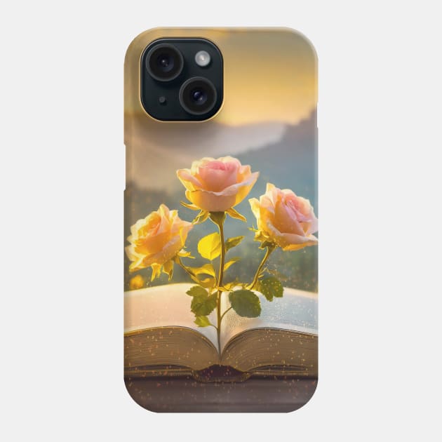 Roses Book Phone Case by psychoshadow