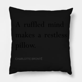 Charlotte Brontë Quote Pillow Pillow