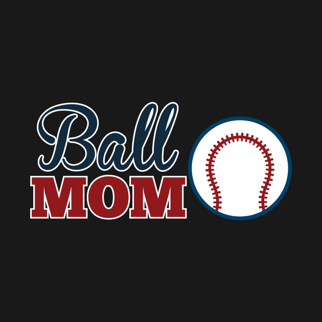 Ball Mom Cute Baseball/Softball Mom by theperfectpresents