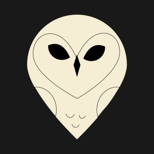 Minimal Owl Art T-Shirt