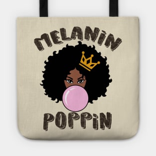 Melanin Poppin Black Queen Gift Tote