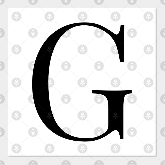 Letter G Alphabet G Posters And Art Prints Teepublic Uk