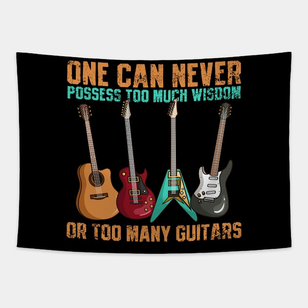 Guitar Guitarist Guitar Player Vintage Tapestry by CreativeGiftShop